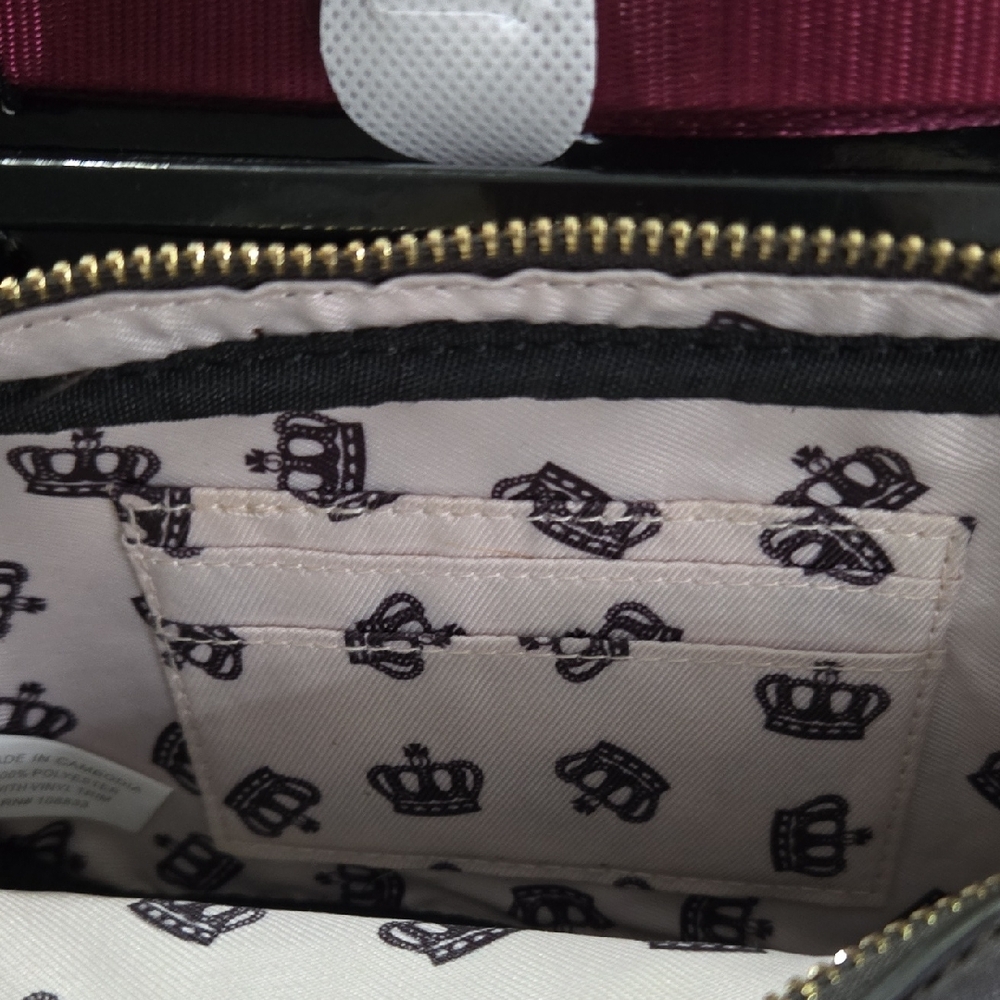 Juicy Couture Burgundy Quilted Bag with Gold Accents - Picture 9 of 13